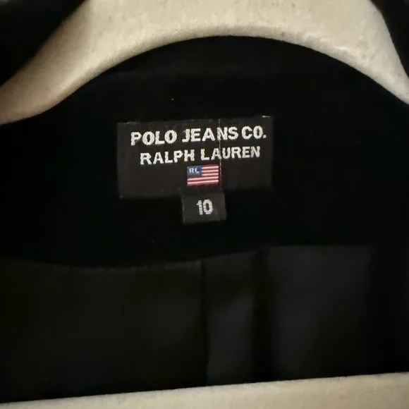Ralph Lauren Y2K Black Velvet Trench Coat - Picture 3 of 4